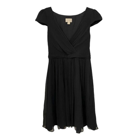J. Crew Black Mirabelle 100% Silk Chiffon Dress | Size 6 - Picture 1 of 4